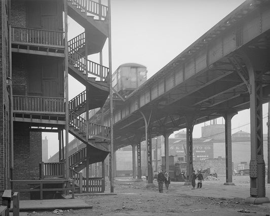 Under the El 1941 Print