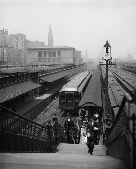 Van Buren Street Station 1907 Print