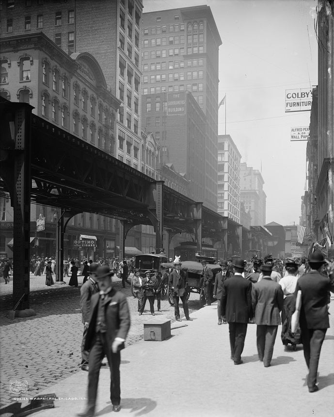 Wabash Avenue 1907 Print