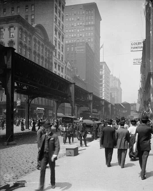 Wabash Avenue 1907 Print